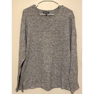 Men's Bonobos Heathered Gray Long Sleeve Crewneck Sweater Size XL